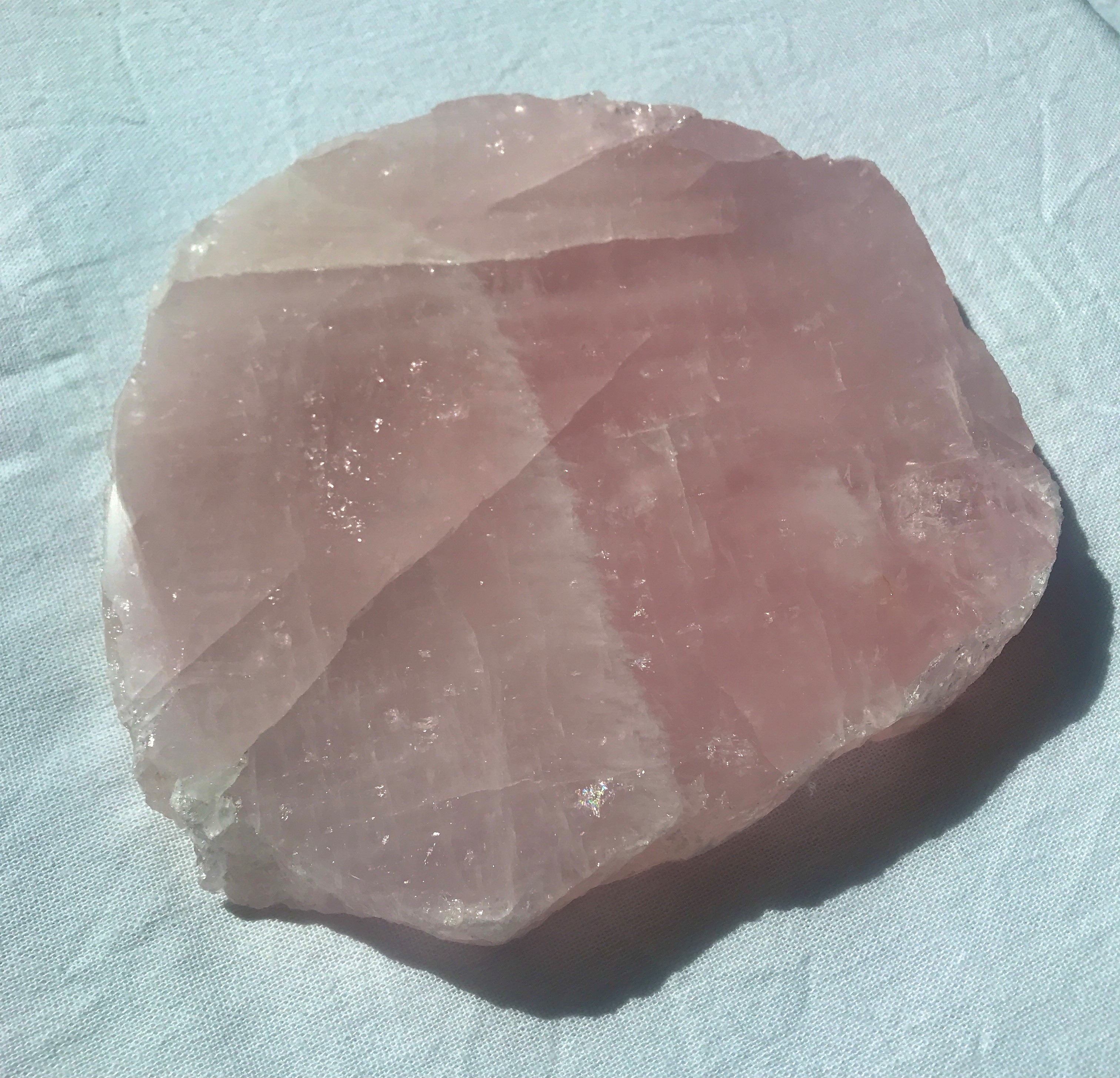 Fine Interiors Crystal Gallery : Rose Quartz Translucent Slab