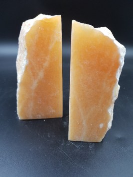 Bookends-Calcite-Orange